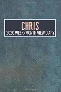 CHRIS 2020 Week/Month View Diary
