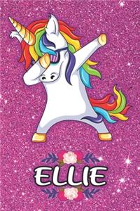 Ellie - Dabbing Unicorn Notebook