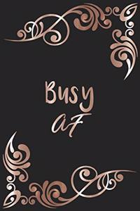 Busy AF: 2020 Monthly Weekly Planner + Calendar, Jan 1 to Dec 31, 6x9