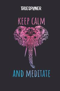 Tagesplaner mit Ganesha Mandala für Meditation