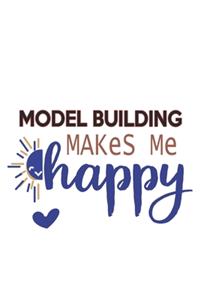 Model building Makes Me Happy Model building Lovers Model building OBSESSION Notebook A beautiful