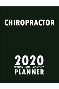 Chiropractor 2020 Weekly and Monthly Planner