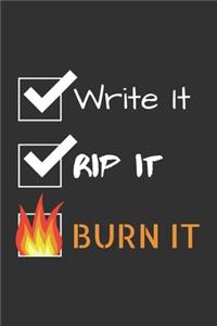 Write It Rip It Burn It