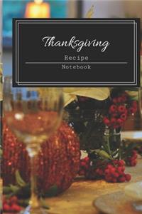 Thanksgiving Recipe Notebook