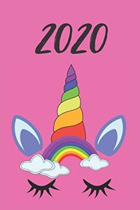 2020 Termin-Kalender DIN A5 Einhorn