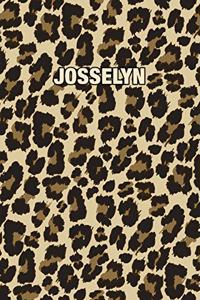 Josselyn: Personalized Notebook - Leopard Print (Animal Pattern). Blank College Ruled (Lined) Journal for Notes, Journaling, Diary Writing. Wildlife Theme Des