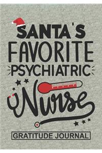 Santa's Favorite Psychiatric Nurse - Gratitude Journal