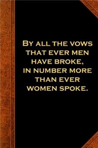 2020 Weekly Planner Shakespeare Quote Vows Men Broke 134 Pages