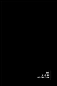 Black Notebook, Lined Journal