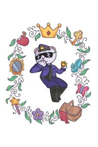 Funny Police Bear Notebook