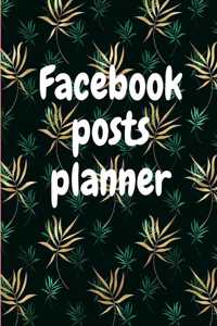 Facebook posts planner