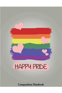 Happy Pride Composition Notebook