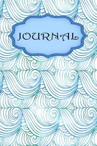 Blue Wavy Vibrant Journal