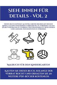 Malbuch für den Kindergarten (Siehe innen für Details - Vol. 2)