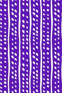 Journal Notebook White Lines and Spots Pattern 5