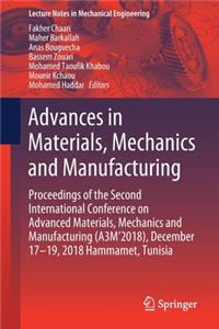 Advances in Materials, Mechanics and Manufacturing