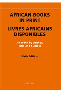 African Books in Print / Livres Africains Disponibles