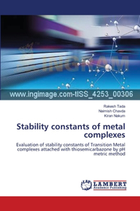 Stability constants of metal complexes