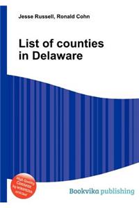 List of Counties in Delaware