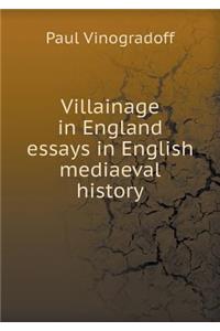 Villainage in England Essays in English Mediaeval History