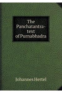 The Panchatantra-Text of Purnabhadra