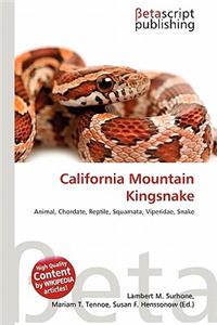 California Mountain Kingsnake