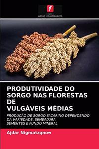 Produtividade Do Sorgo NAS Florestas Devulgáveis Médias