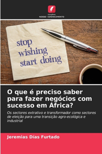 O que é preciso saber para fazer negócios com sucesso em África?