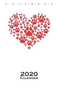 Tierliebe Wortwolke Kalender 2020