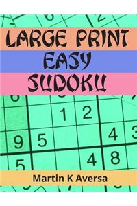 Large Print Easy Sudoku