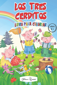 LOS TRES CERDITOS - Libro para Colorear 3+ Años