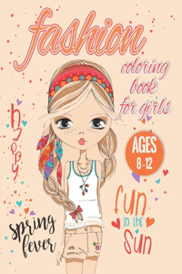 Fashion coloring books for girls ages 8-12