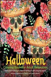 Halloween Coloring Book For Adult Relaxation