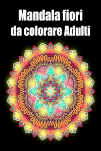 Mandala fiori da colorare adulti