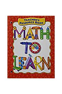 Great Source Math to Learn: Teacher Resource Binder