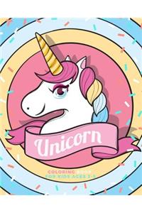 Unicorn coloring book for kids age 2-5