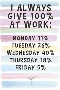 I Always Give 100% at Work.