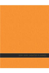 2019-2020 Undated Planner