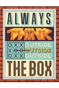 Academic Planner 2019-2020 - Motivational Quotes - Always Think Outside the Box