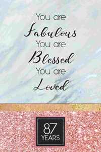 87th Birthday Journal