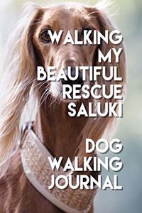 Walking My Beautiful Rescue Saluki Dog Walking Journal