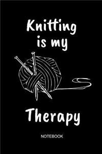 Knitting Is My Therapy Notebook