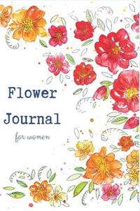 Flower journal for women