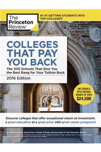 Colleges That Pay You Back, 2016 Edition