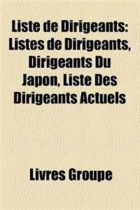 Liste de Dirigeants