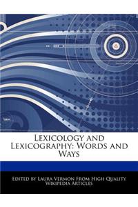 Lexicology and Lexicography