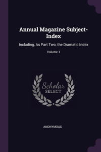 Annual Magazine Subject-Index