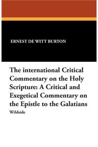 The International Critical Commentary on the Holy Scripture