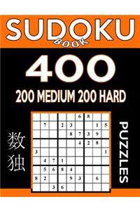 Sudoku Book 400 Puzzles, 200 Medium and 200 Hard