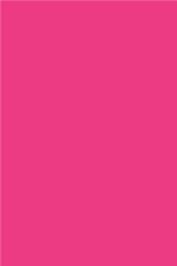Journal Cerise Pink Color Simple Plain Pink